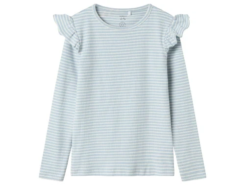 Name It subdued blå/jet stream stribet top